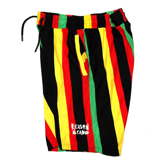 Reason Brand Colorful Men’s Cotton Shorts Size Medium - Picture 3 of 6